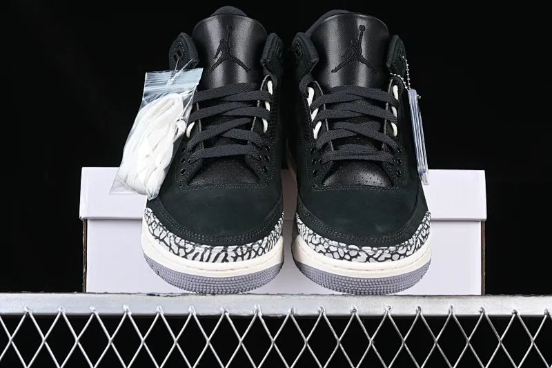 All categories Air Jordan Jordan series basketball shoes Air Jordan 3 foreign trade version Air Jordan 3 Retro "Off Noir" AJ3 Joe 3 old black cement CK9246-001